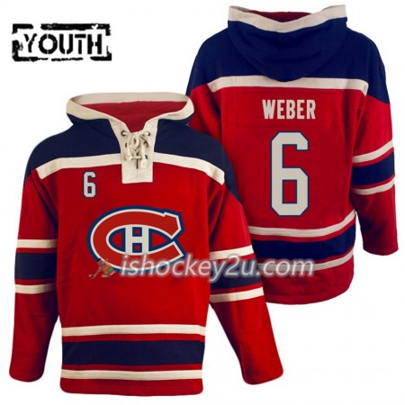 Børn NHL Montreal Canadiens Shea Weber 6 Rød Sawyer Hooded Sweatshirt